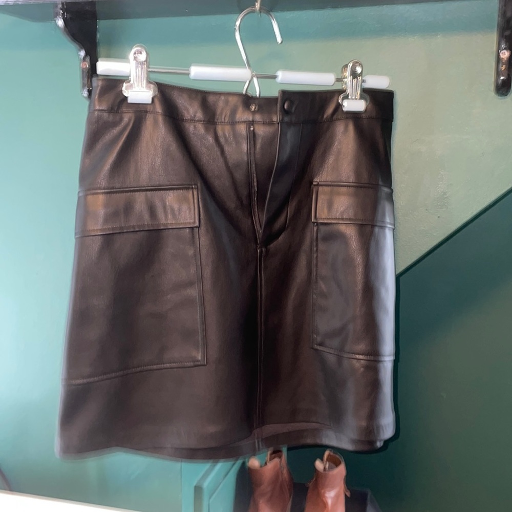 Steve Madden faux leather mini skirt